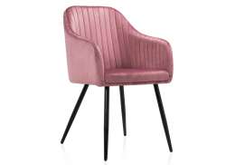 Стул на металлокаркасе Slam dark pink (53x60x82)
